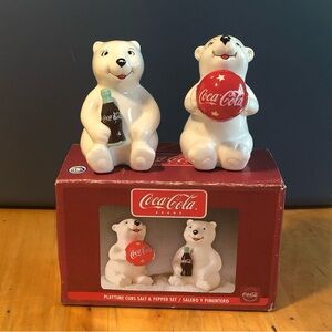 Coca Cola Bear Salt and Pepper Shakers